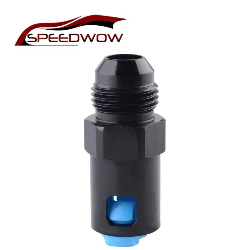 

SPEEDWOW Universal Straight Quick-Disconnect Aluminium -8 AN Male to 3/8" Anoized 0 Degree Female Push-On EFI Fitting Connector