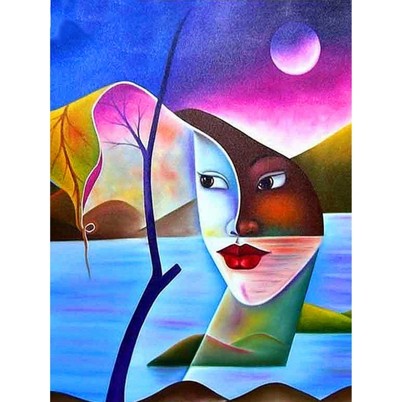 

Diamond Painting New Square Stones Cartoon Diamond Full Layout Portrait Pictures With Rhinestones Home Decoration