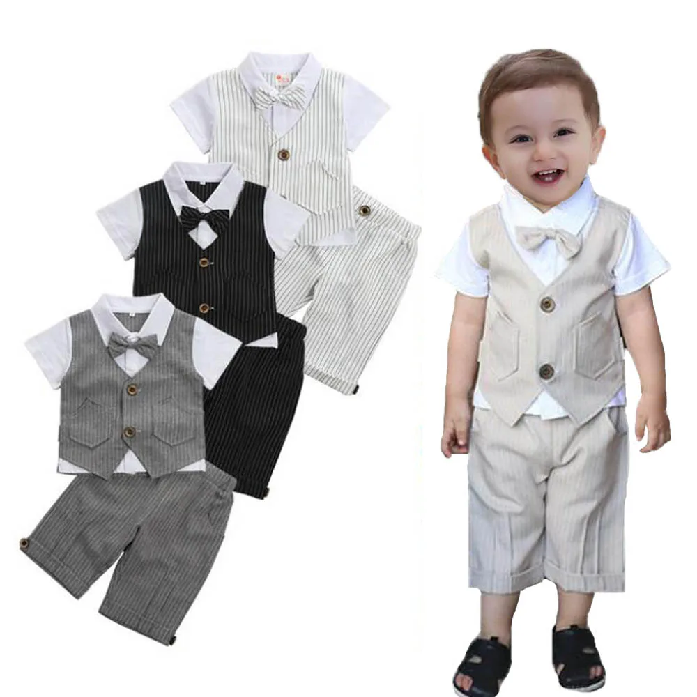 

kids baby boys wedding party tuxedo suit 1-4 years baby birthday outfits & set gentleman kids boys photo shooting outfits
