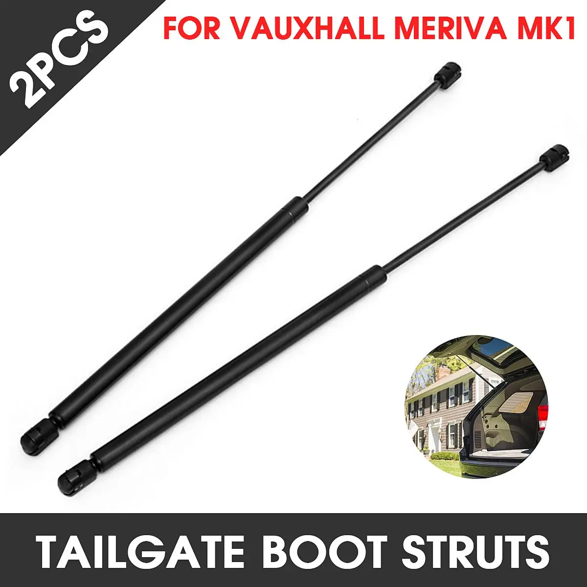

2Pcs Tailgate Boot Struts Gas Lifters For Vauxhall Meriva MK1 2003-2010 13241975