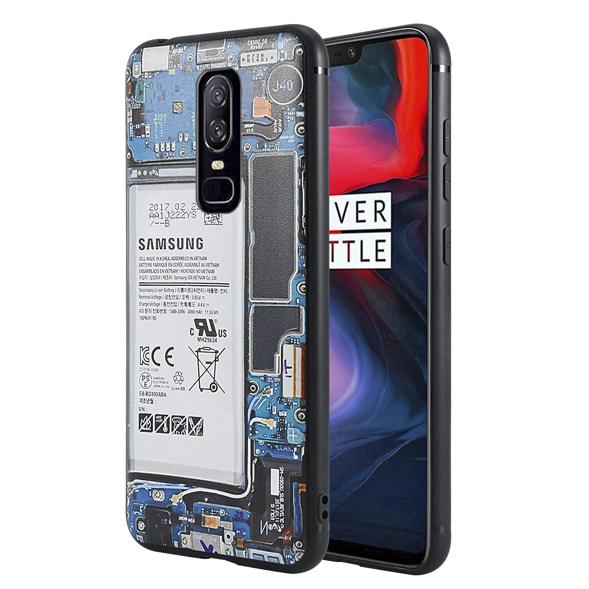 

For OnePlus 6 Back Case Circuit Boards pattern Slim Soft Silicone TPU Scratchproof Cover for Huawei OnePlus 6 Phone Case