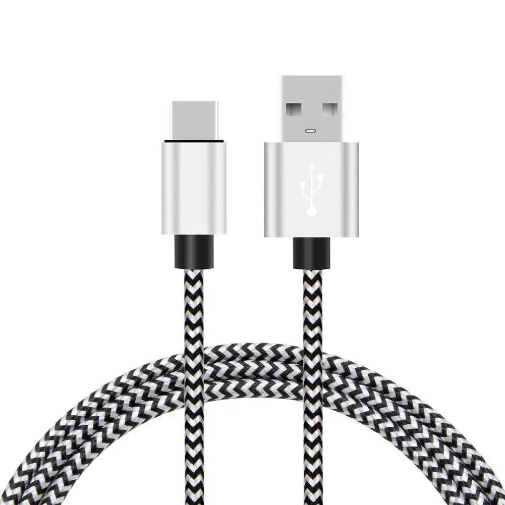

3M USB 2.0 to USB 3.1 Type-C Fast Charging Sync Nylon Braid Data Cable Cord High Speed