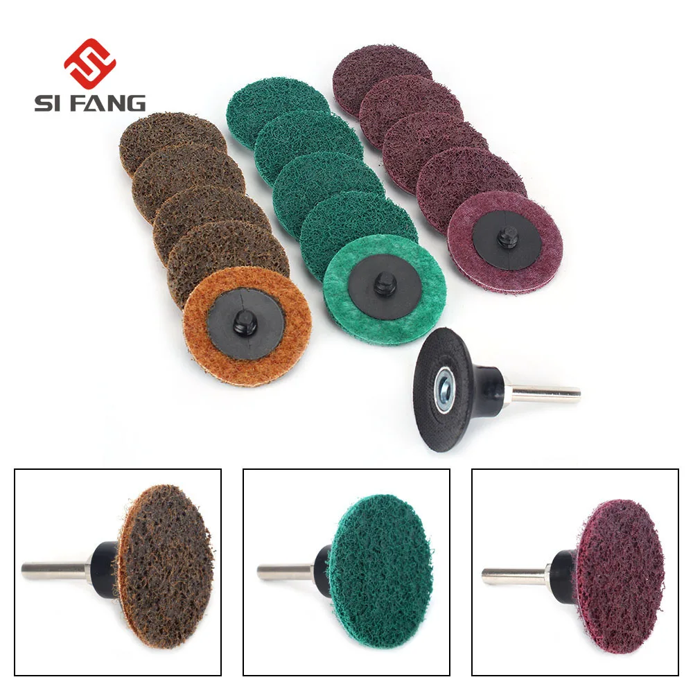 

10pcs 1/2/3"Sanding Discs Set Roloc Roll Lock Surface Sanding Disc Roloc Sanding Discs Quick Change Discs for Metal Polishing
