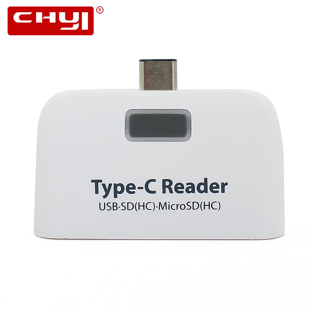 CHYI Type-C HUB Multi Function USB 2.0 Port SD/TF Card Reader Mini USB-C Splitter Adapter For PC Smart Phone Laptop Accessories