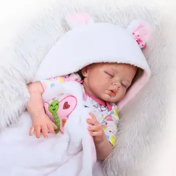 

New Arrival Lifelike Newborn Sleeping Babies Soft Cloth Silicone Realistic Reborn Dolls Sleep Princess Toys Alive Dolls Supplier