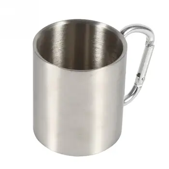

Household 220ml Stainless Steel Portable Mug Cup Double Wall Travel Tumbler Coffee Mug Tea Cup Household Appliance