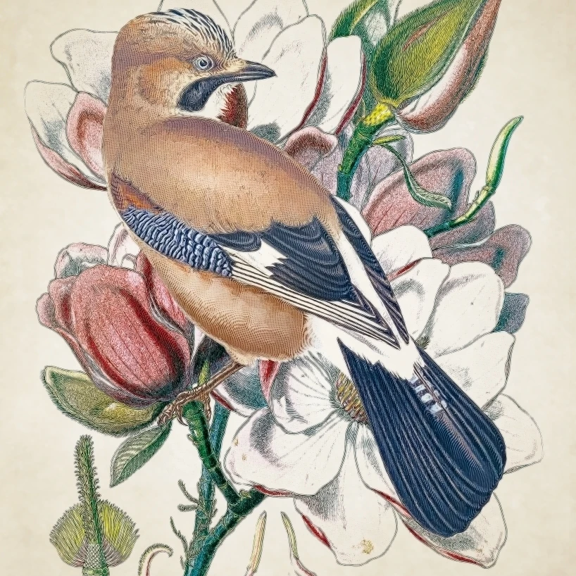 Magnolia Migrant Poster Print by Steve Hunziker (36 x 44) | Дом и сад
