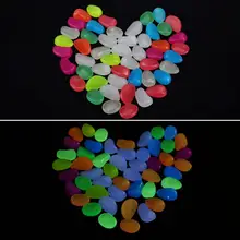 50 шт. светится в темноте садовые камни светящиеся камни для дорожек Сад Патио газон сад двор Декор светящиеся камни