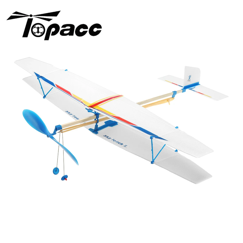

DIY Assembly Aircraft Plane Powered By Rubber Band Outdoor Toys For Children Kids Ouedoors Sports Fun Easy To Assemble Toy