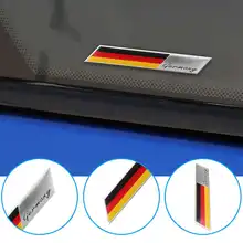 Etiqueta de bandera Universal para coche, pegatina con emblema de aluminio, Reino Unido, Inglaterra, Alemania, EE. UU., Francia