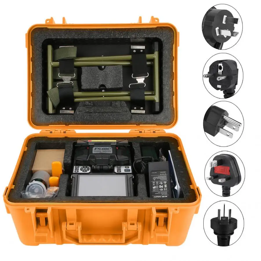 

FS-60C 100-240V Fiber Optic Welding Splicing Machine Optical Fiber Fusion Splicer for the connection of optical fibers