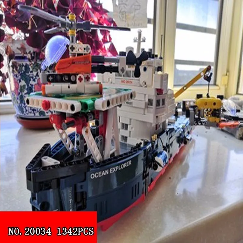 

Lepin Block 1324pcs Science And Technology Series Search Ship Spelling Insert Small Grain Building Blocks Children Toys 20034