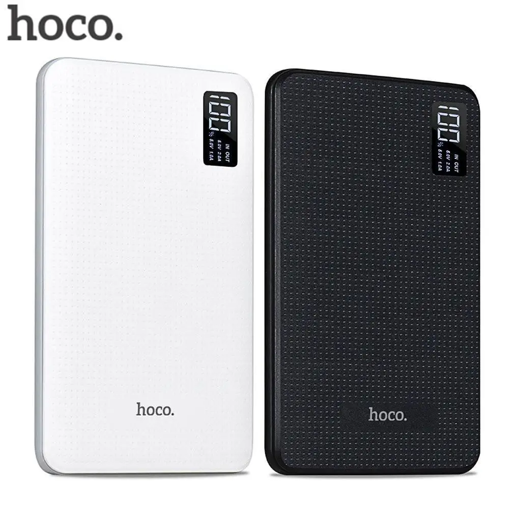 HOCO внешний аккумулятор 30000 мАч Зарядное устройство Быстрая зарядка 3 USB выход