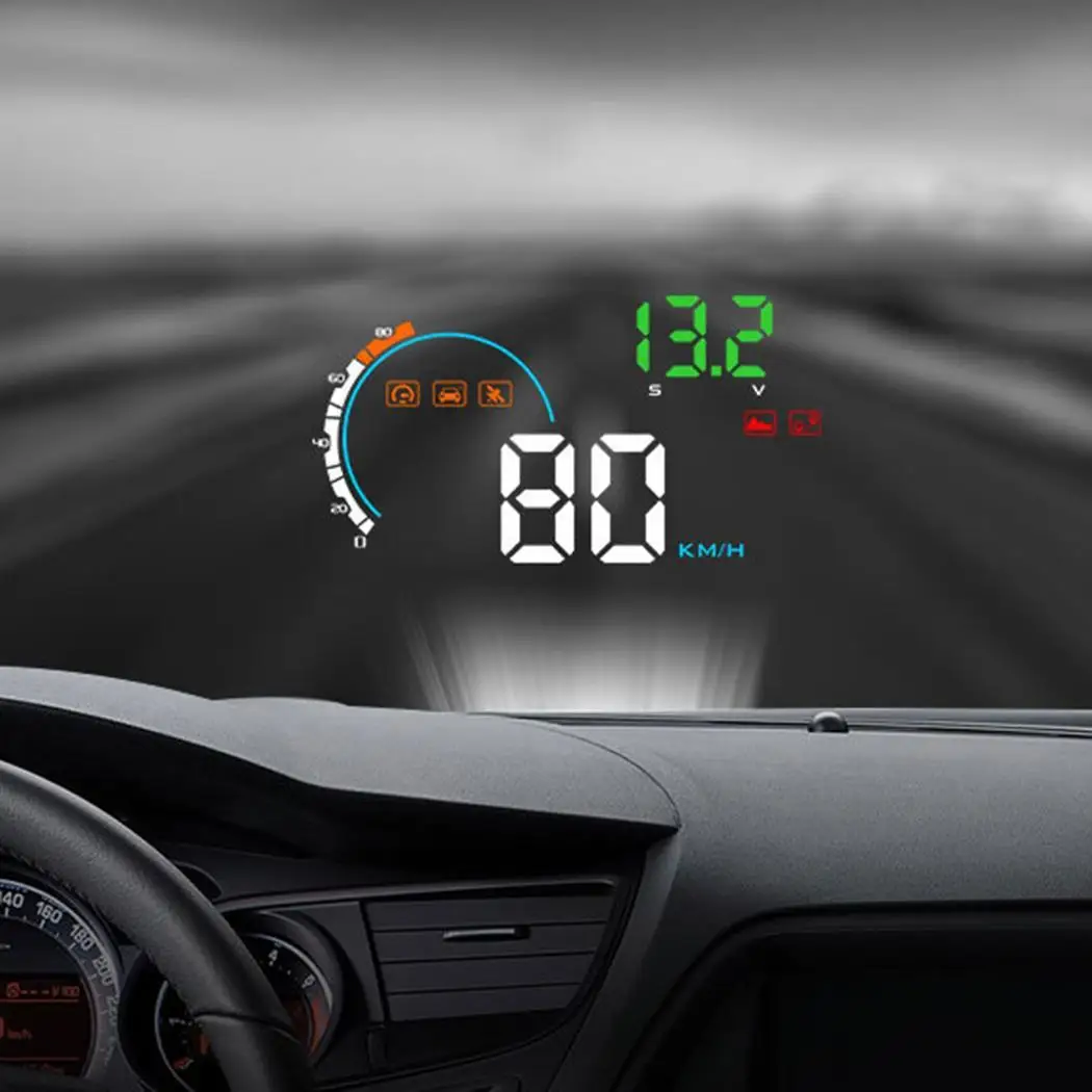 M9 5,5 дюйма OBD HUD автомобилей Head Up Дисплей лобовое стекло проектор бортовой компьютер hud Дисплей Автомобильная электроника obd2 спидометр автомобиля