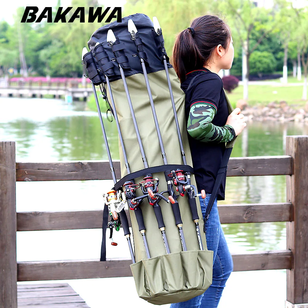 Fishing Bag Multifunctional Folding Backpack For Fishing Rod Bag