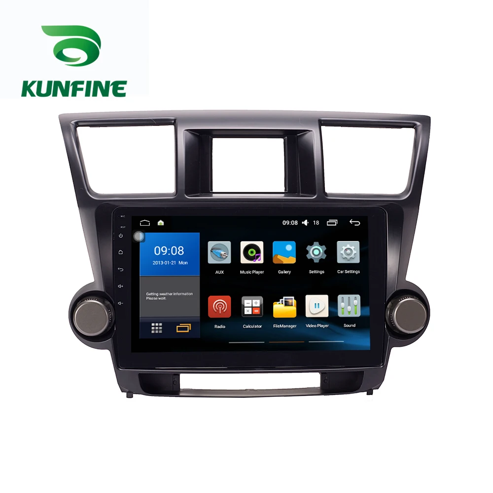 

Octa Core 1024*600 Android 8.1 Car DVD GPS Navigation Player Deckless Car Stereo For Toyota Highlander 2009-13 Radio Headunit