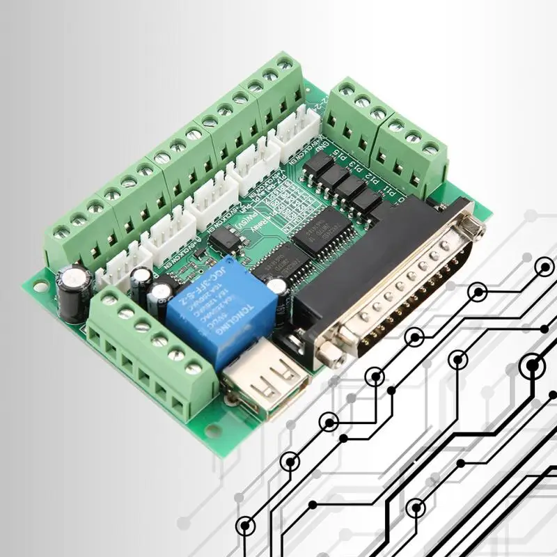 Интерфейсная плата USB MACH3 5 для ЧПУ|Шаговый двигатель| |
