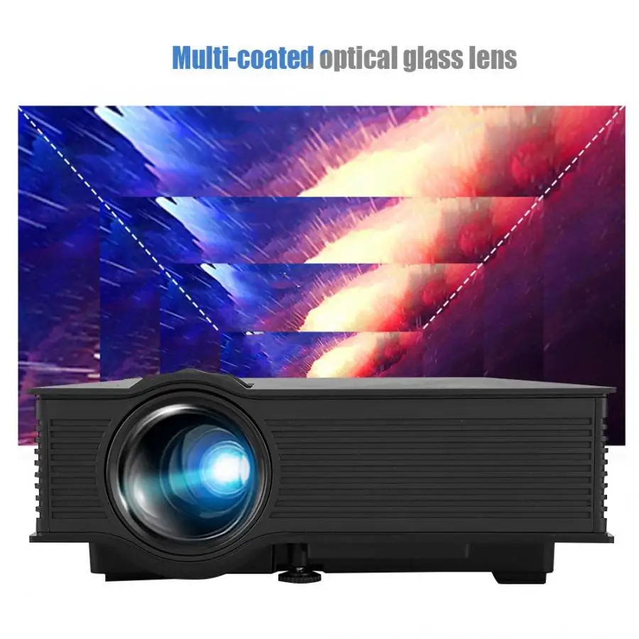 

UNIC UC68H LCD LED Mini Pic Projector Beamer Wireless WIFI with Remote Control 110-240V