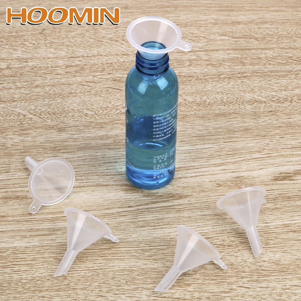 

HOOMIN Bar Wine Flask Funnel Small Mouth Funnels Mini PP for Filling Hip Flask Narrow-Mouth Bottles 10pcs/set