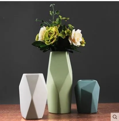 

2018 Creative Nordic White Ceramic Vase, Modern Creative Living Room Flower, Home Decoration Tv Cabinet Bedroom Decoration