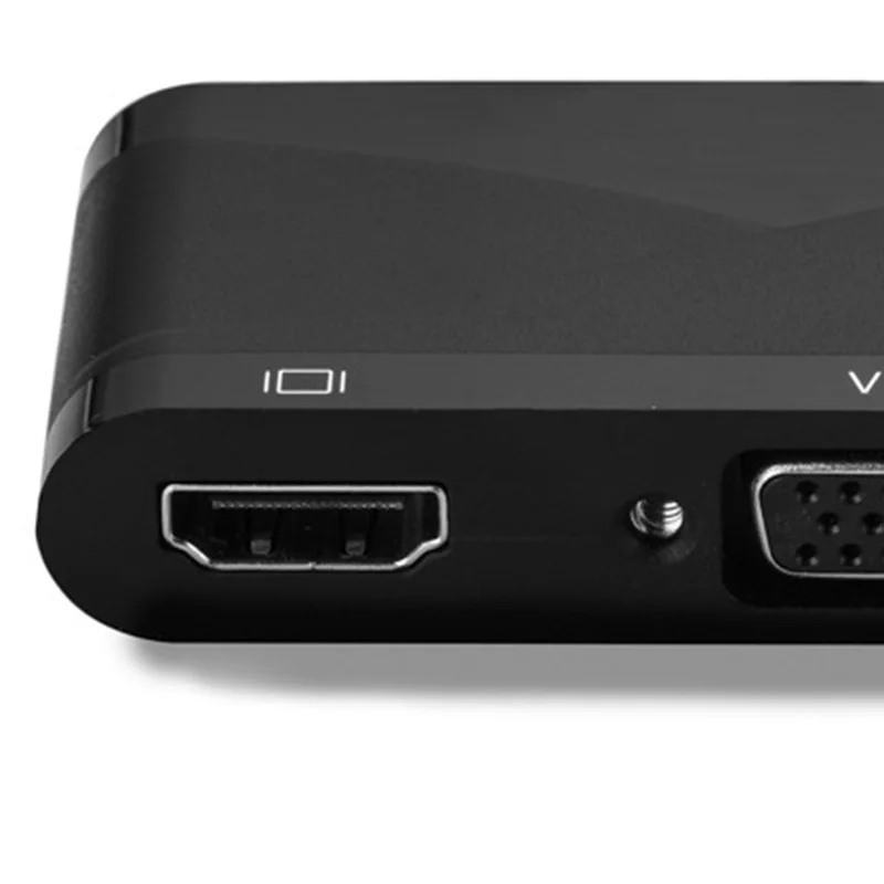 Кабель для конвертации аудиоинтерфейса Type C в HDMI4Kx2K + VGA USB2.0 с 3 5 мм| |
