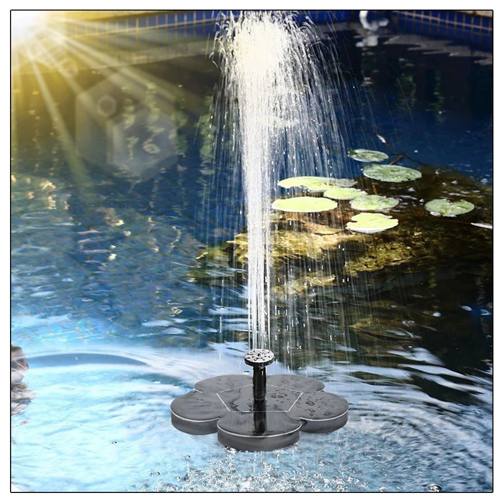 

Solar Fountain 1.4W Monocrystalline Solar Panel Pond Solar Pump Floating Fountain Water Pump for Garden Bird Bath Fish Tank
