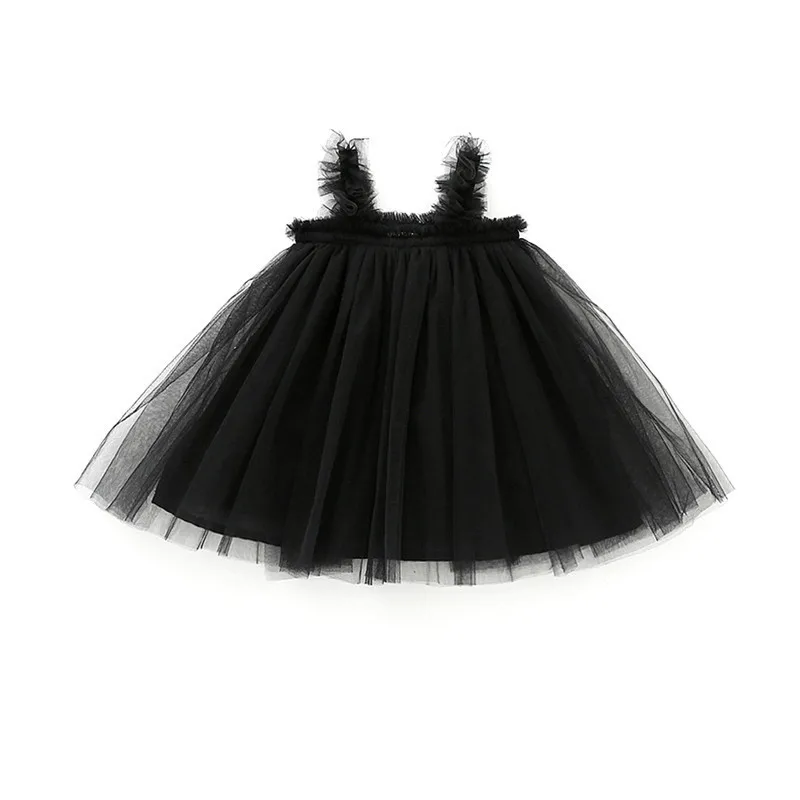 Summer Girls Dress Ruffle Sleeveless Kids Dresses For Girls Vestidos Infantil Kids Clothes Mesh Cute Princess Party Costumes Summer Girls Dress Ruffle Sleeveless Kids Dresses For Girls Vestidos Infantil Kids Clothes Mesh Cute Princess Party Costumes