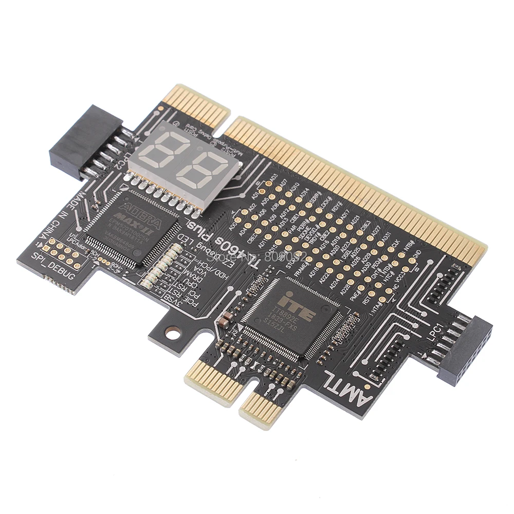 Comprar Ordenador portátil Universal y ordenador PCI PCI E mini PCI E LPC placa madre Analizador de prueba de diagnóstico probador de tarjetas de depuración para ordenador portátil de escritorio