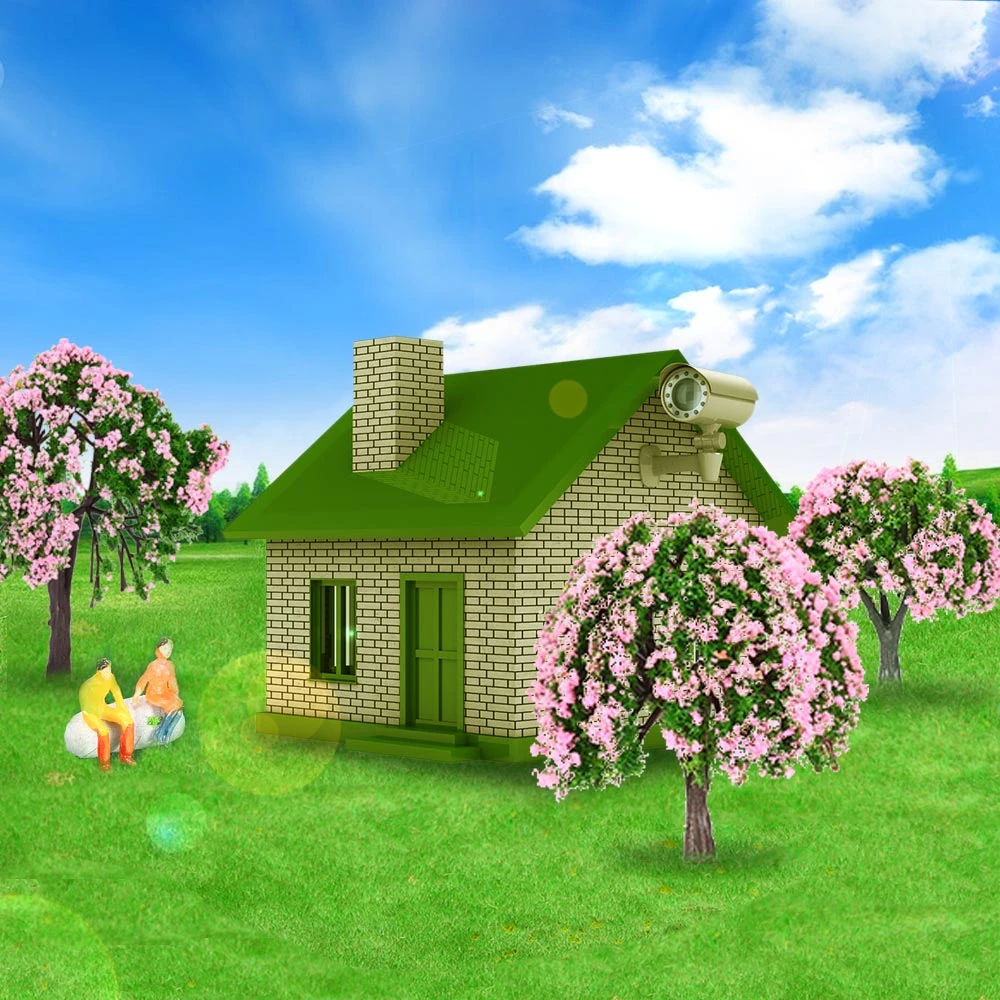 Details about / 100x Plastic Flowering Plants Landscape Railway Layout Scene 4cm Scale 1:100 New
