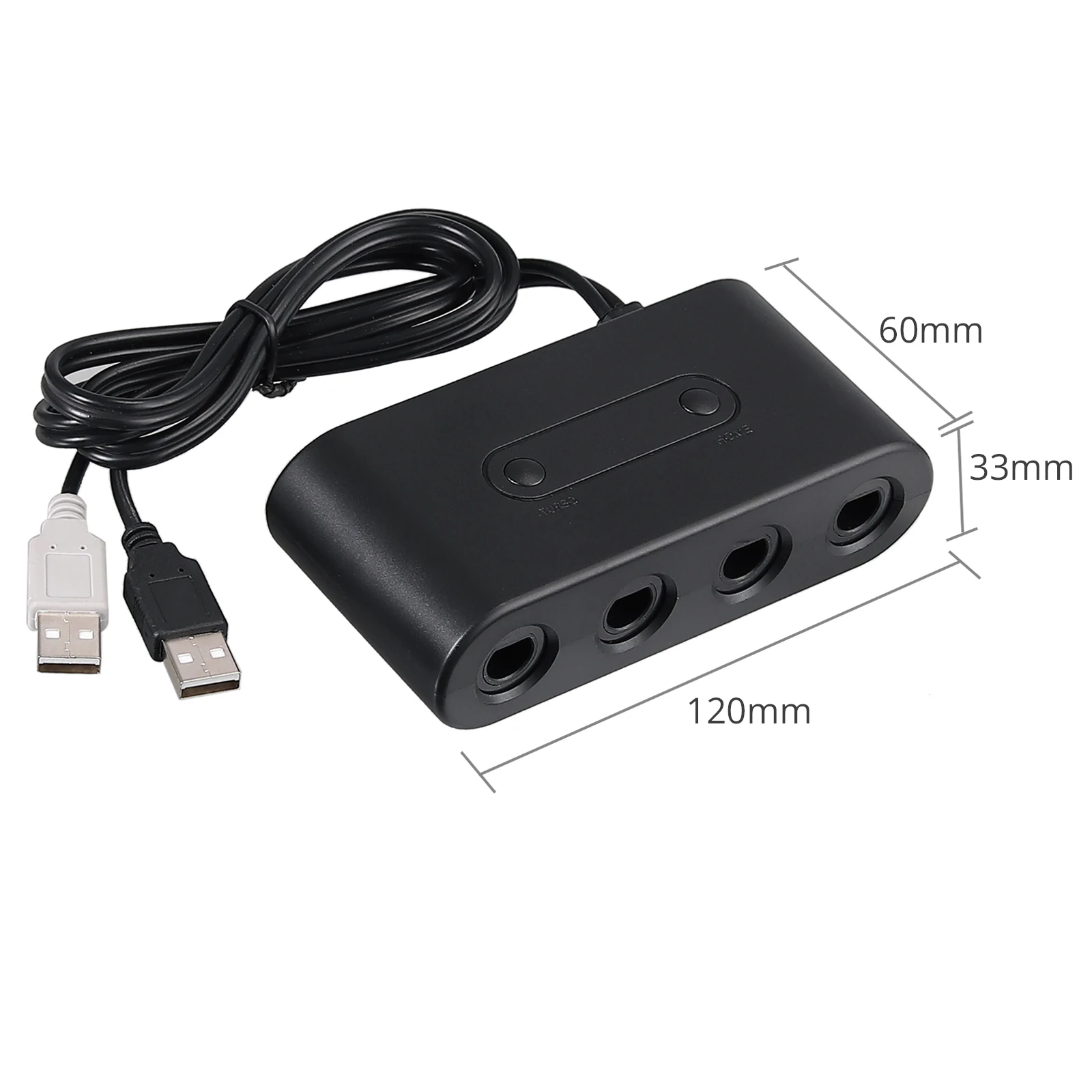 Адаптер контроллера Proster Gamecube резьбовой переходник с 4 удлинителями или wii U PC USB и