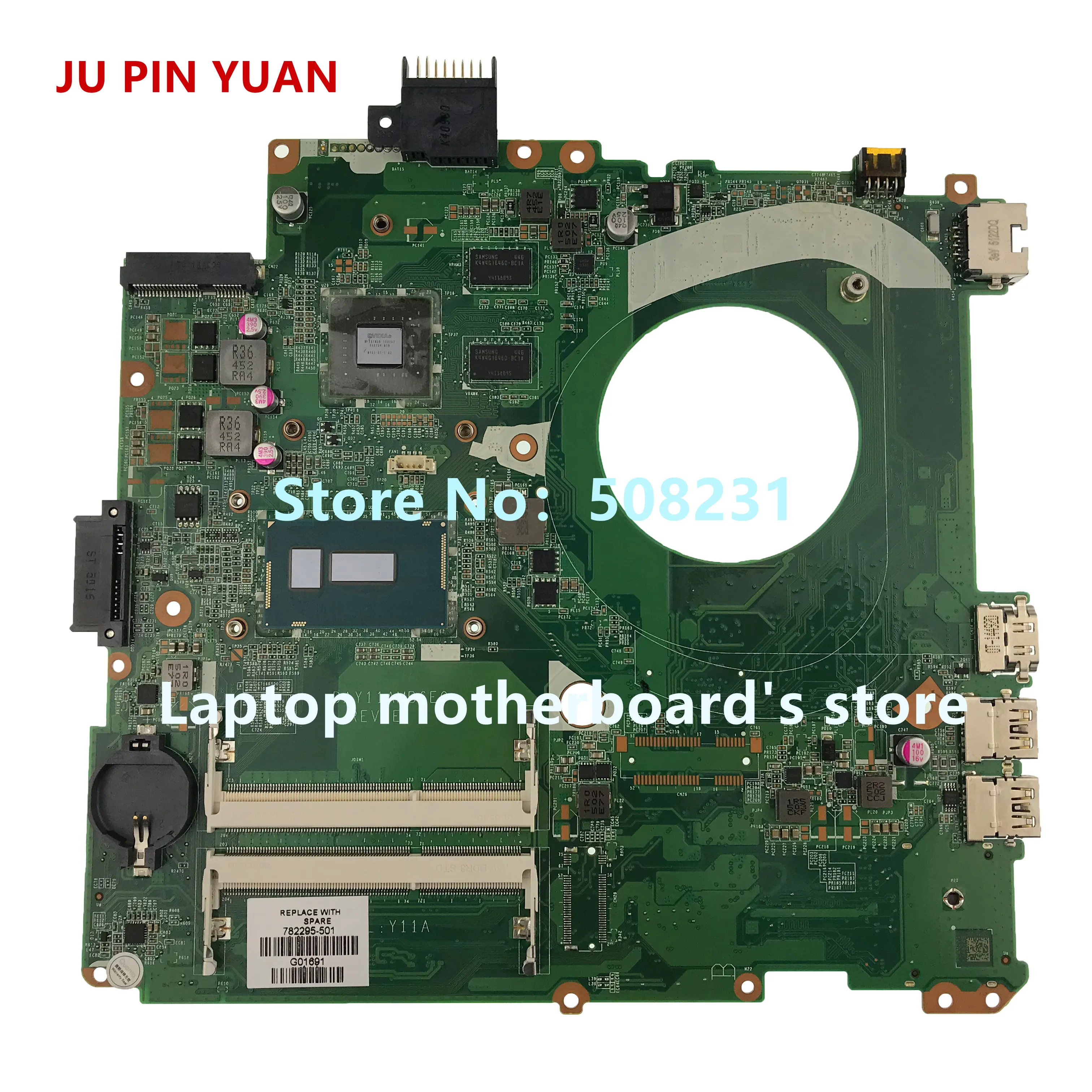 Материнская плата Ju pin yuan 782295-601 782295-001 для ноутбука HP ENVY 14-V 14T-V с 840M 2GB i7-5500U DAY11AMB6E0 |