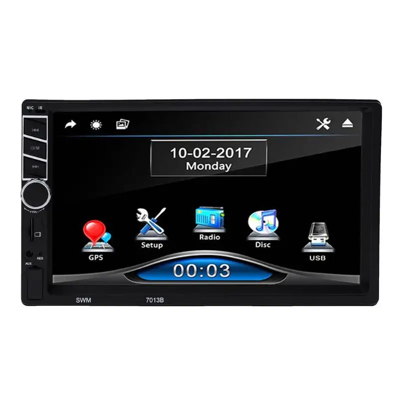 

7" 2Din Touch Screen Universal Car Multimedia Video MP5 Player Auto Remote Control Bluetooth GPS Navigation FM Radio Autoradio