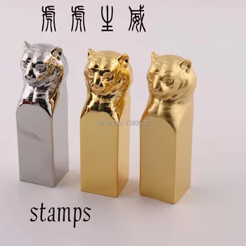 

Hot Fashion Tiger Chinese Traditional Top Quality Seal Stamps For Scrapbooking Metal Crafts For Business Gift