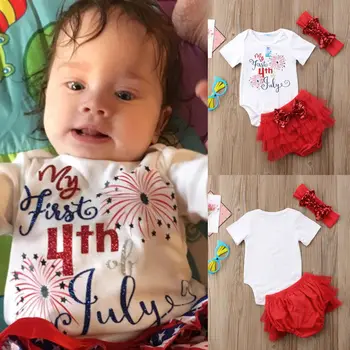 

Pudcoco Baby Girl Set 0-18M US Infant Newborn Baby Girls Sequins Tops+Tutu Skirt Headband 3pcs Outfit Set