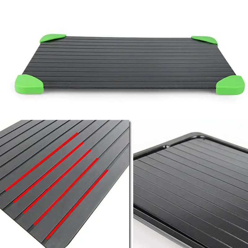 Defrost Tray Thaw Frozen Food Meat Fish In Minutes Home Aluminum Fast Defrosting Tray with Water Box Thawing Plate Kitchen Tools Defrost Tray Thaw Frozen Food Meat Fish In Minutes Home Aluminum Fast Defrosting Tray with Water Box Thawing Plate Kitchen Tools