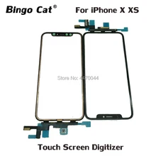 Ori Touch Screen With Flex Cable for iPhone X XS LCD Screen No Welding Outer Touch Panel Digitizer Front Glass Lens Replacement replacement touch screen for cable number ast 1001 touch screen panel digitizer for tablet