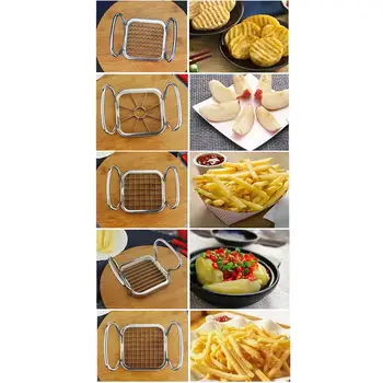 

5PCS Multi-Function 5 in1 Fruit Cut Stainless Steel Durable Apple Cut Fruit Split Artifact Multi-Purpose Fries Cut Potato Cut