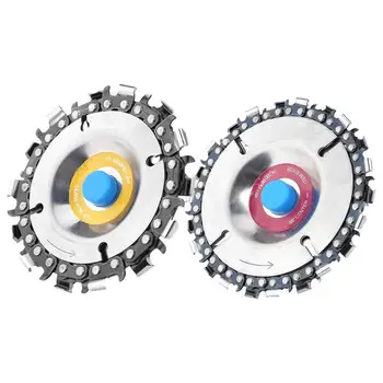 

14/22 Tooth 5/8" Cut Grinder Disc Woodworking Chain Grinder Angle Milling Chain Saws Disc Wood Carving Disc Angle Grinding Tool
