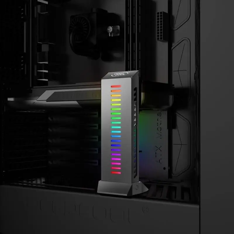 GH-01A-RGB видеокарта Jack кронштейн Настольный видеокарта компаньон для материнской платы с 3 pin 5V A-RGB программируемая функция