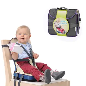 

Baby Dining Chair Bag Baby Portable Seat Oxford Water Proof Fabric Infant Travel Foldable Safety Belt Feeding High Chair