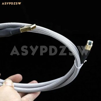 

High quality DIY 4N Sterling silver HIFI Audiophile (1 meter) DAC decoding USB 2.0 cable Sound decoders Data wire