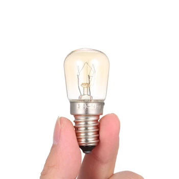 

Portable Mini Size 15 25W Tungsten Light Bulb Incandescent Lamp E14 Base Socket Holder for Oven Bread Maker Refrigerator Cooler