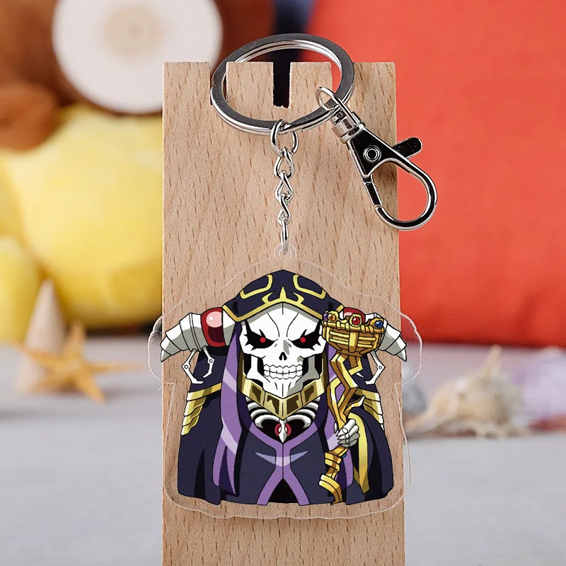 

Anime Overlord Momonga Albedo Hamusuke Narberal Gamma Keychain Keyring Toy Halloween Cosplay Keyring Christmas Gift