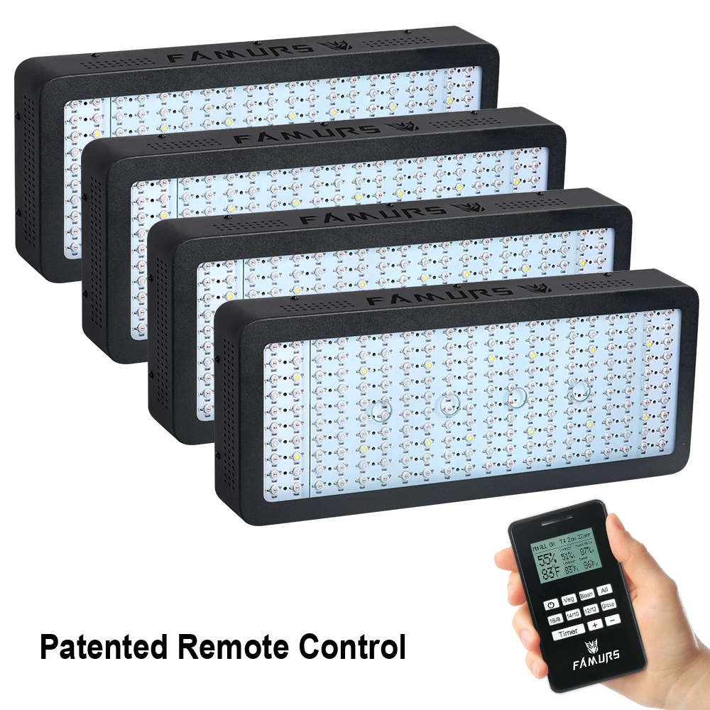 

Famurs Full Spectrum led grow light 4pcs 2000W Veg/Bloom timming function Group control phyto lamp for plants flower seedings
