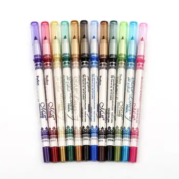 

12 Colors Eyeliner Pencil Waterproof Non Blooming White Stick Pen