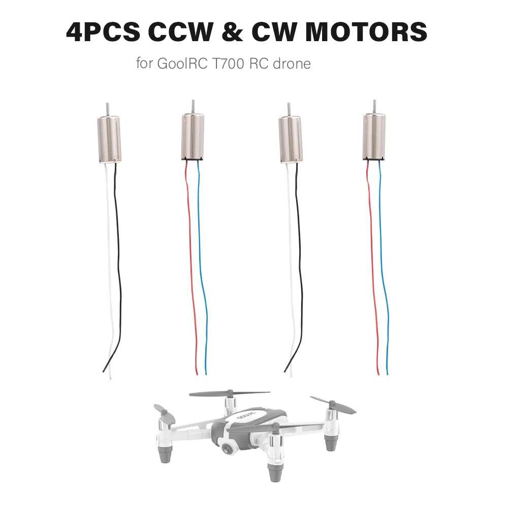 GoolRC 4PCS RC Drones Spare Parts CCW CW Motors Parts For GoolRC T700 Drone RC Quadcopter