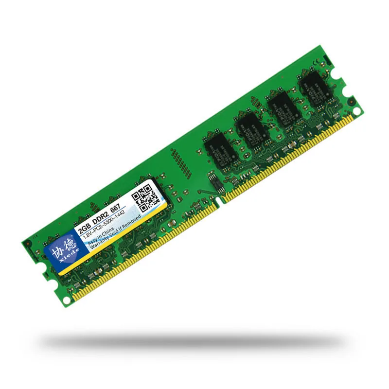 Модуль оперативной памяти для настольного компьютера Xiede Ddr2 667 Pc2 5300 240Pin Dimm 667Mhz