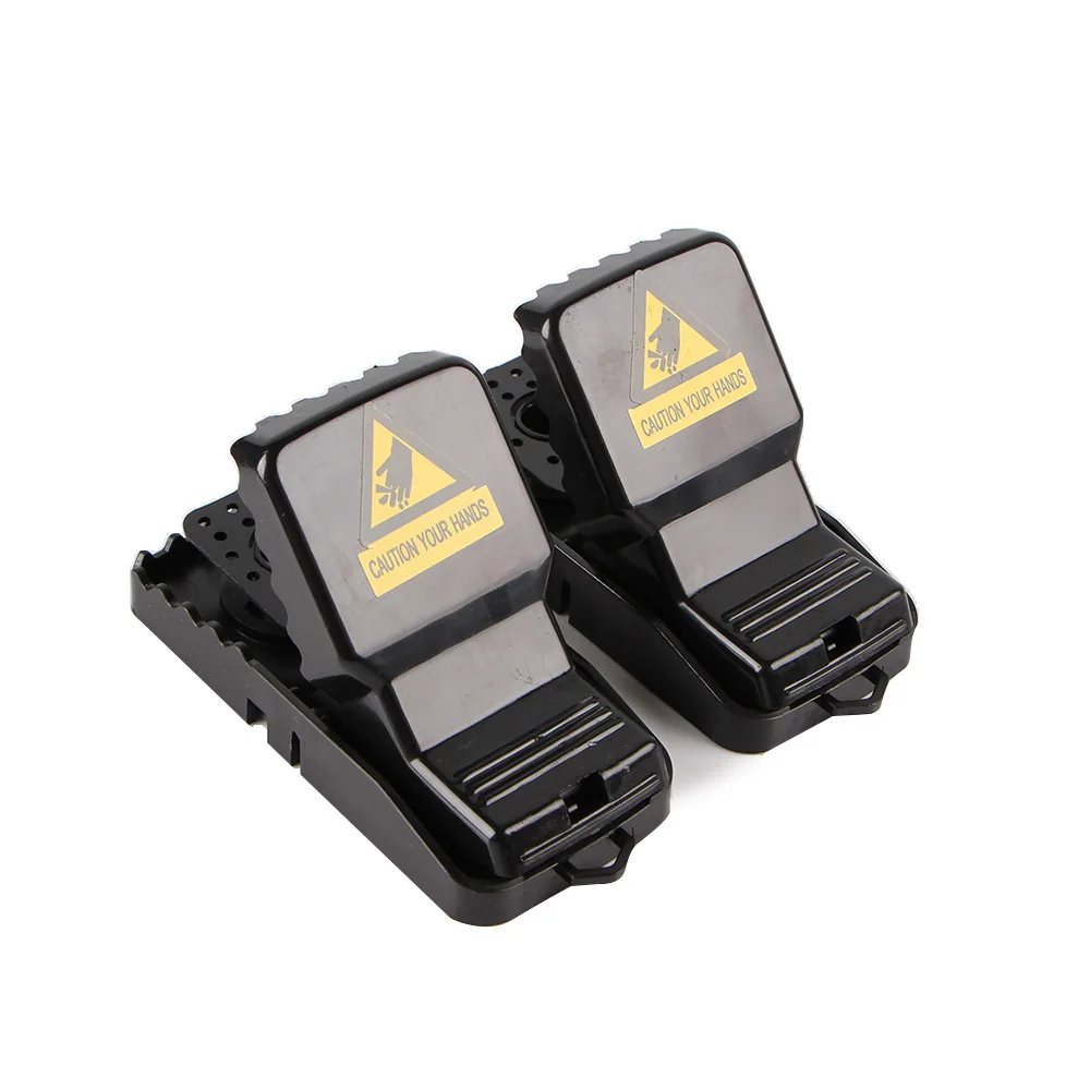 

Traps Black 2pcs Rat Catching Mouse Snap Spring Reusable Mousetrap Tool Rodent Catcher Home Mice Bait