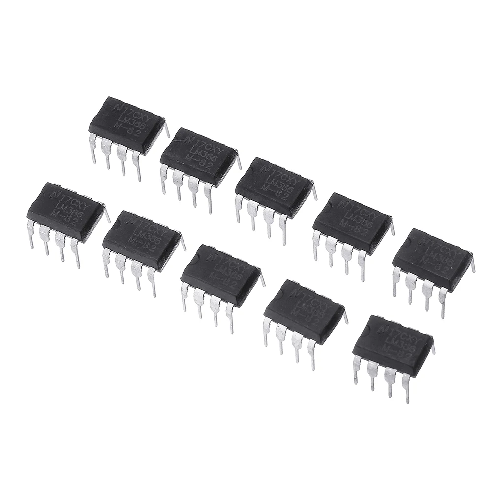 CLAITE 10 шт. микросхема усилителя звука чип LM386N DIP8 LM386 DIP 1 IC|Операционные усилители| |
