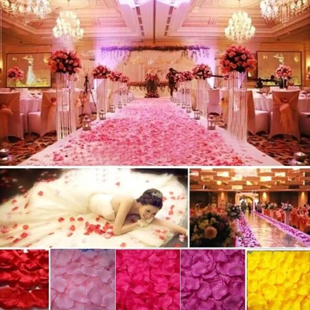 

Artificial Rose Petals Wedding Party Carpet Decor Valentine's Unisex Decoration Petalage Day Accessories